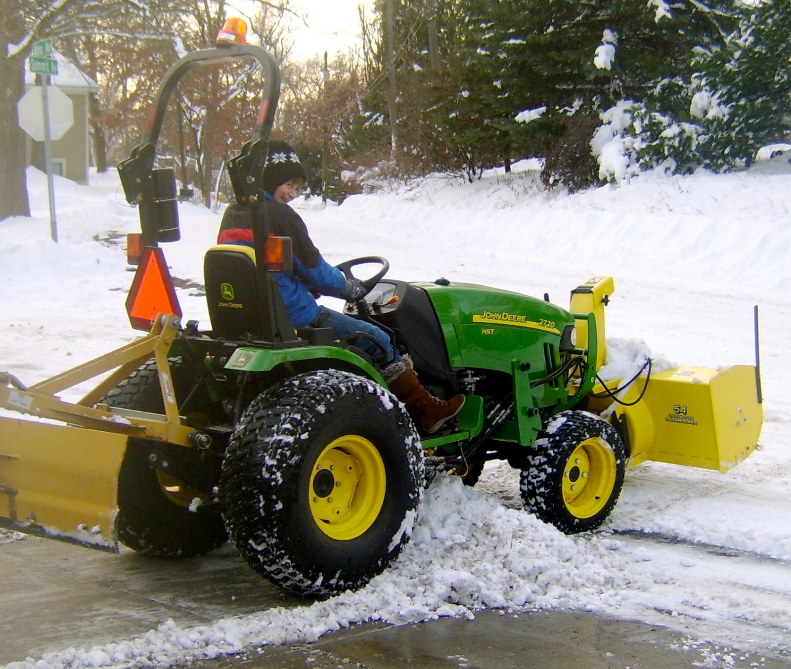 Time Will Tell After a snowstorm plowgirl in training!