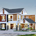 Contemporary Sloped Roof 2036 sq-ft 4 Bedroom House