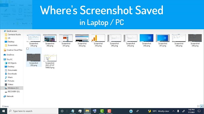 Where's Screenshot Saved in Laptop PC Windows