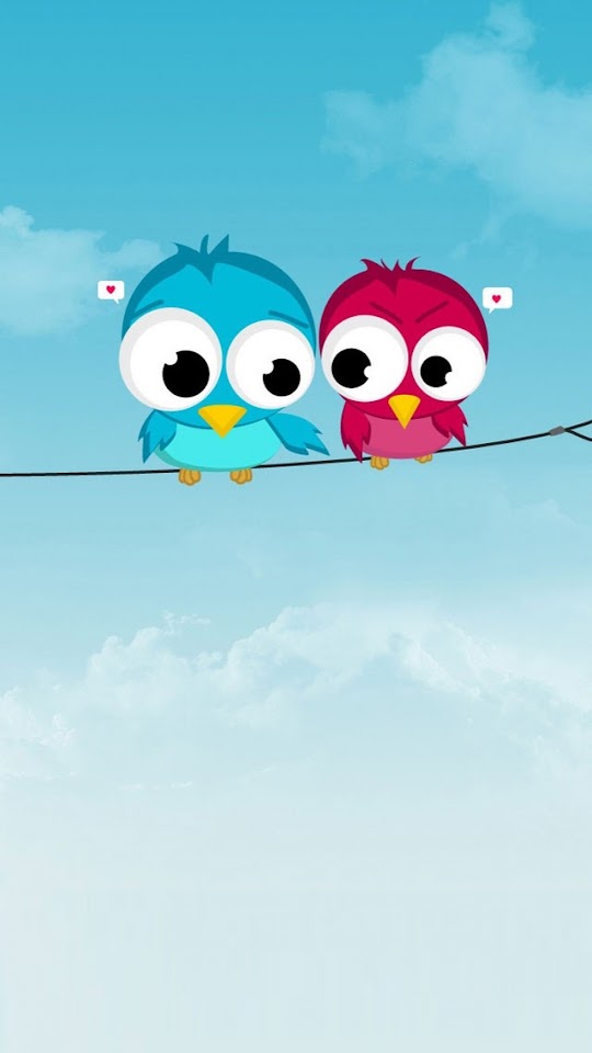 Cute Twitter Birds  Galaxy Note HD Wallpaper