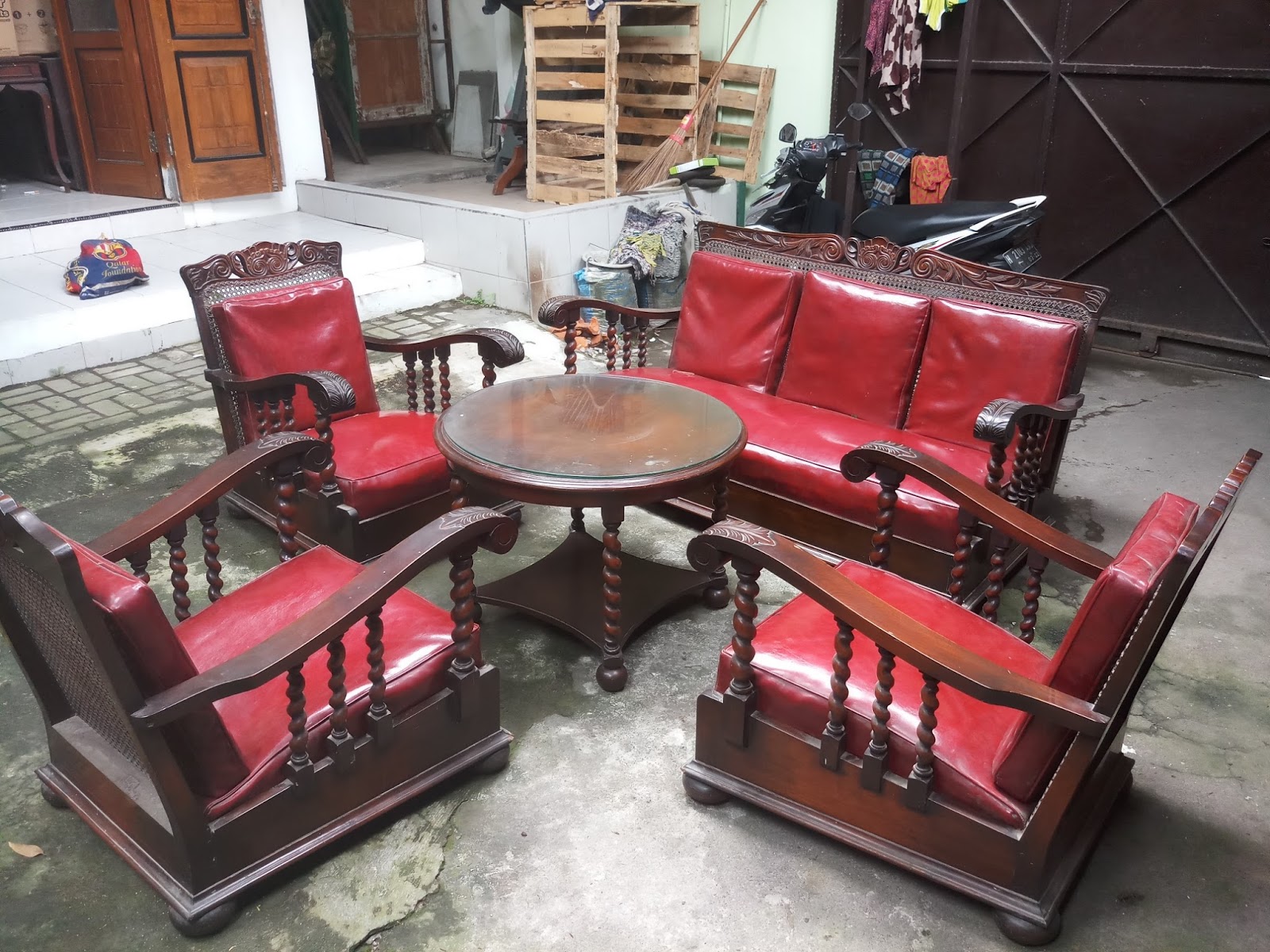 KURSI TAMU MEJA VAN DER POOL SET PER (SOLD)