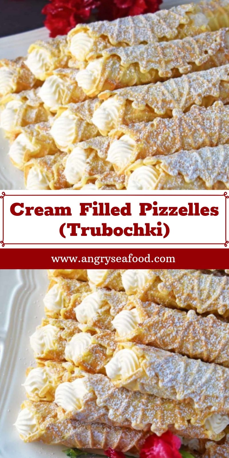 Cream Filled Pizzelles (Trubochki) Cream Filled Pizzelles (Trubochki)