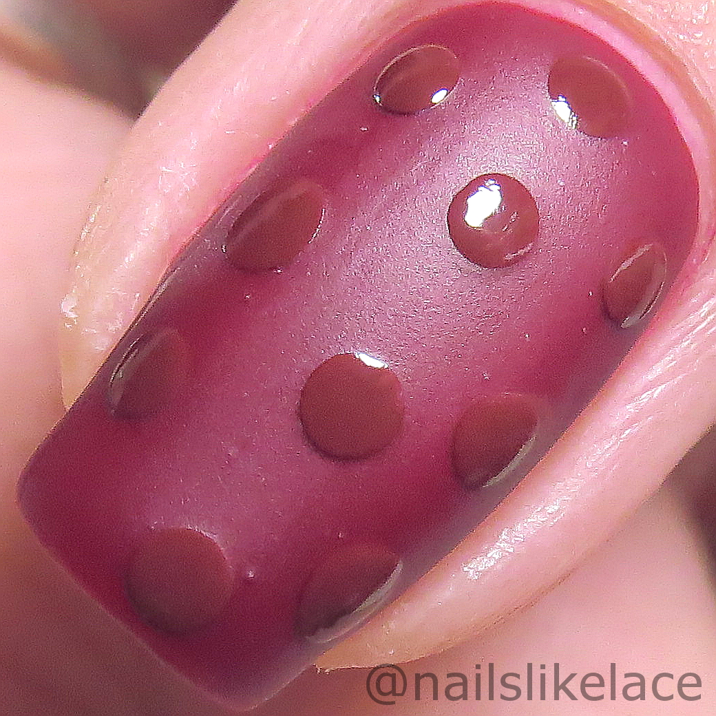NailsLikeLace: Matte and Shiny Mixed Finish Dots: Easy Nail Art for Beginners