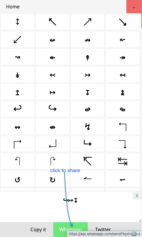 Arrow Symbols - Copy & Paste Free Arrow Symbols