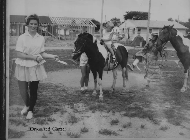 Photo from 1960 of a pony ride.