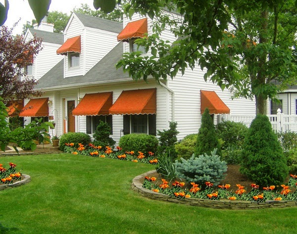 Awnings to cool the houses