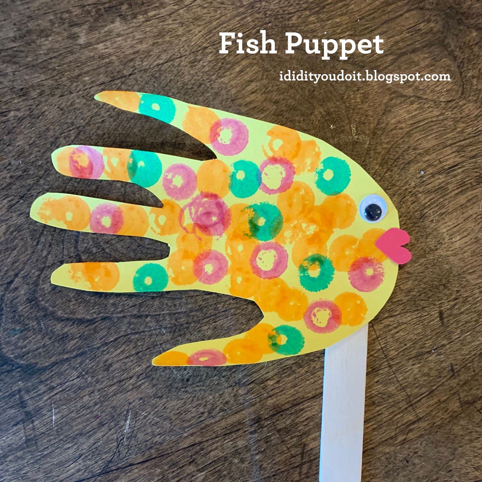 I Did It - You Do It: Fish Puppet