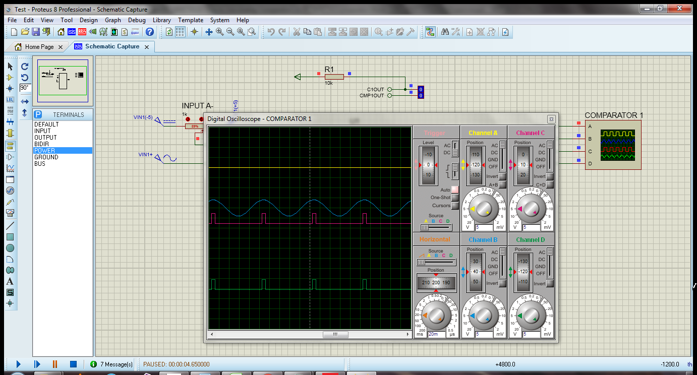 How to Use Analog Comparators in PIC16F877A (Mode1)