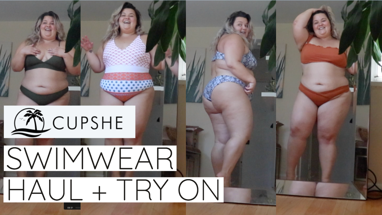 Cupshe Plus Size Swimwear Haul - Natalie in the City