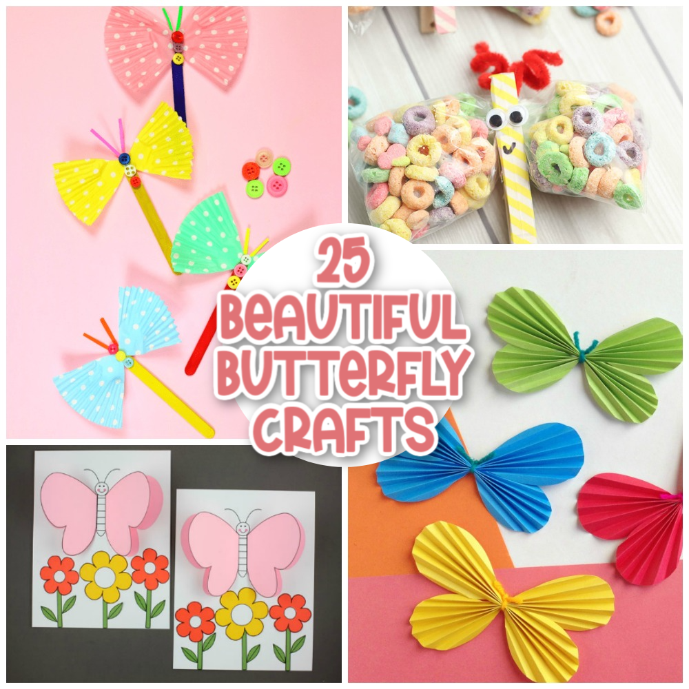 25 Beautiful Butterfly Crafts for Kids of all Ages - Messy Little