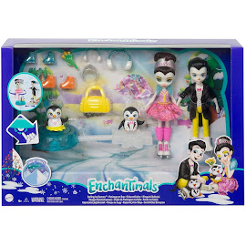 Enchantimals Tux Snowy Valley Playsets Darling Ice Dancers Skate and Spin Glider Figure