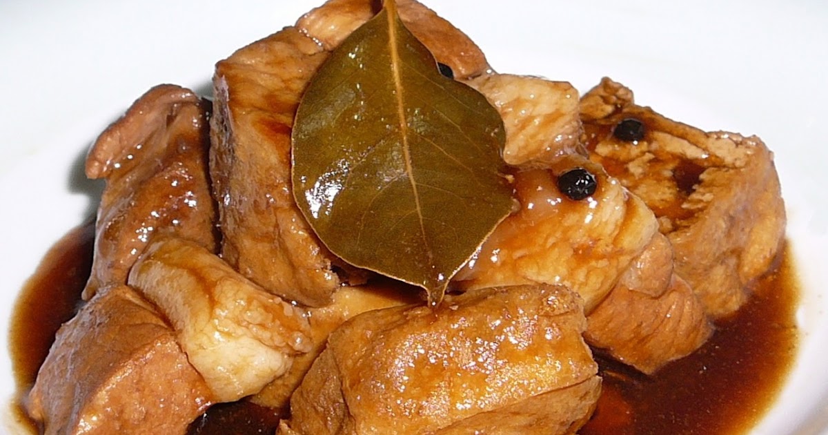 FILIPINO DISH AND DESSERT Filipino food. (Adobo Manok)