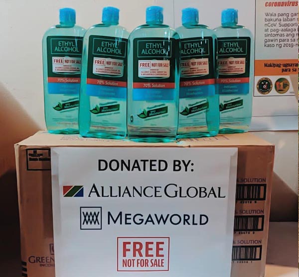 megaworld - covid-19 - bacolod city - face masks- disinfectant alcohol - alcohol boxes in warehouse, bacolod blogger, free alcohol