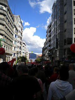 Contra recortes en sanidad y educación en Vigo, abril 2012