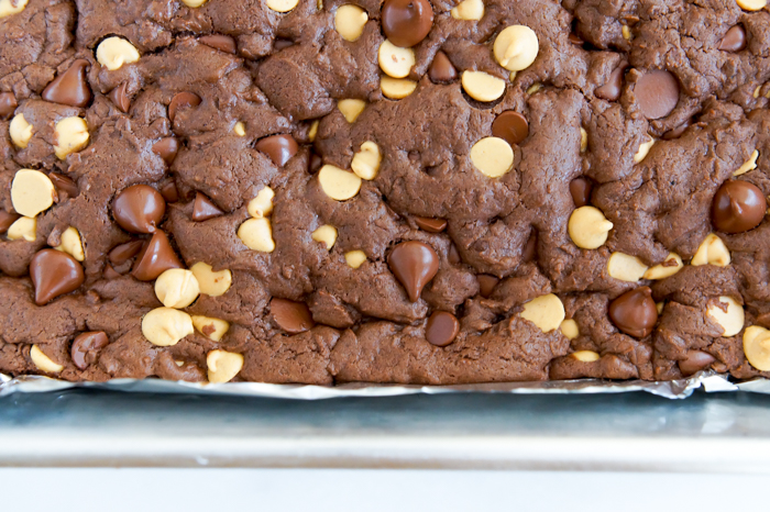 Chocolate Peanut Butter Cake Mix Cookie Bars