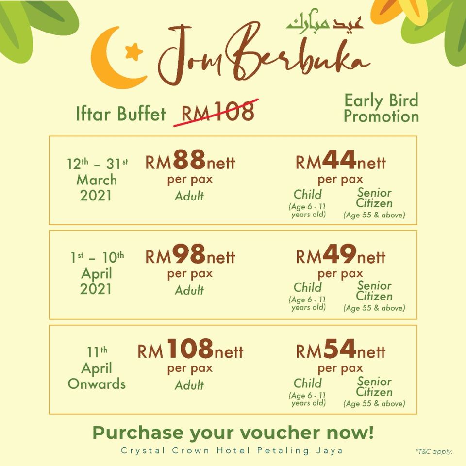 Crystal Crown, Petaling Jaya Iftar Buffet 2021