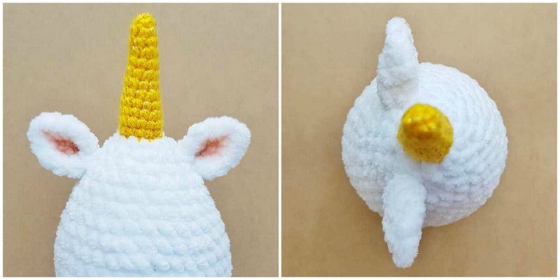 Crochet unicorn Easter egg tutorial