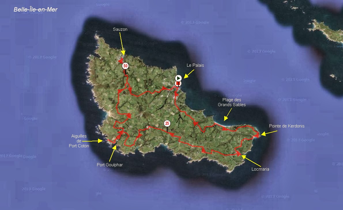 Mes randonnées: Tour de Belle-Île-en-Mer
