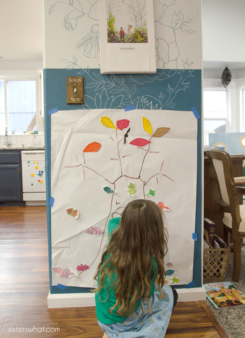 diy thankful tree printable leaves