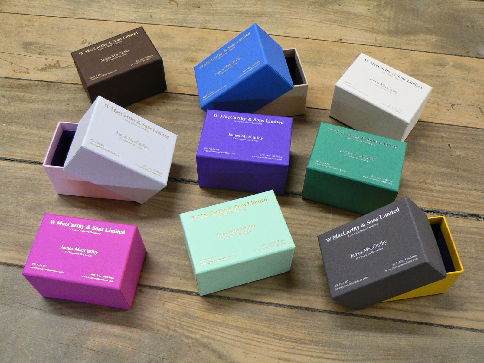 business card boxes