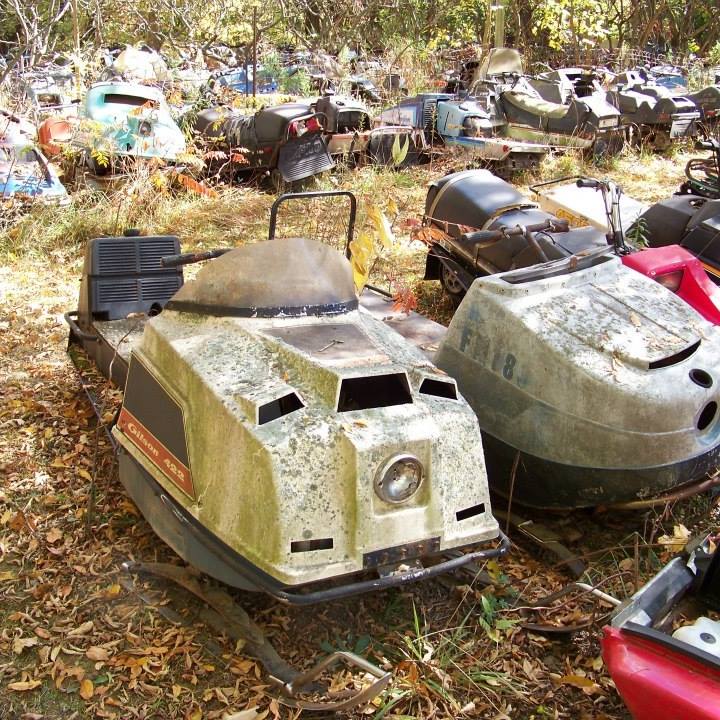 Just A Car Guy there are vintage snowmobile junkyards too... damn