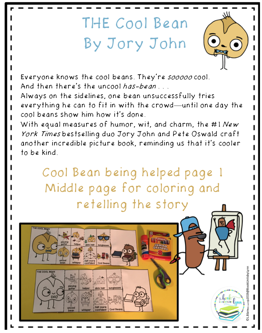 THE COOL BEAN BOOK CRAFT ~ Book Units by Lynn