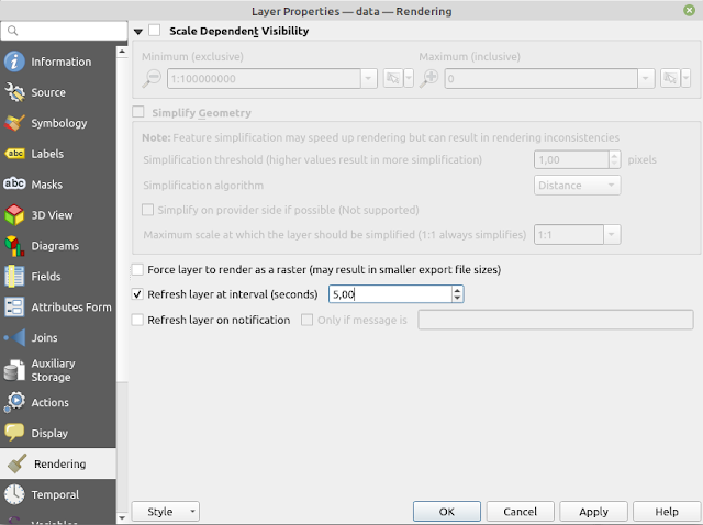 Set refresh layer interval time