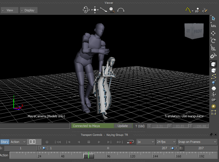 Dissonance (G.Suen FMP) Maya to MotionBuilder Importing C3D and