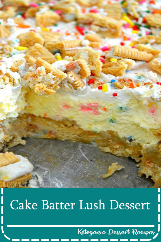 Cake Batter Lush Dessert Food Lade