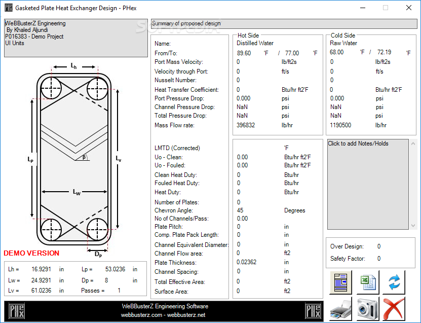 Gasketed Plate Heat Exchanger Design