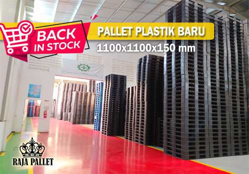 240 Pallet Plastik Baru 1100x1100x150 mm Ready Stok di Rajapallet