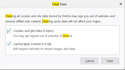 حذف ملفات الكاش والهيستوري من متصفح فاير فوكس  Firefox Cache