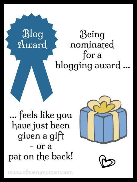 It feels like you have just received a present when you get a blog award