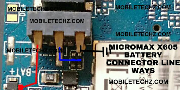 Micromax x605 Battery Connector Supply Track Ways Jumper Solution