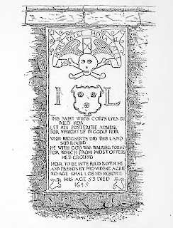 Sketch by John Geddie from The Book of the Old Edinburgh Club of inscription on Livingstone’s Tomb, 1 Chamberlain Road, Edinburgh