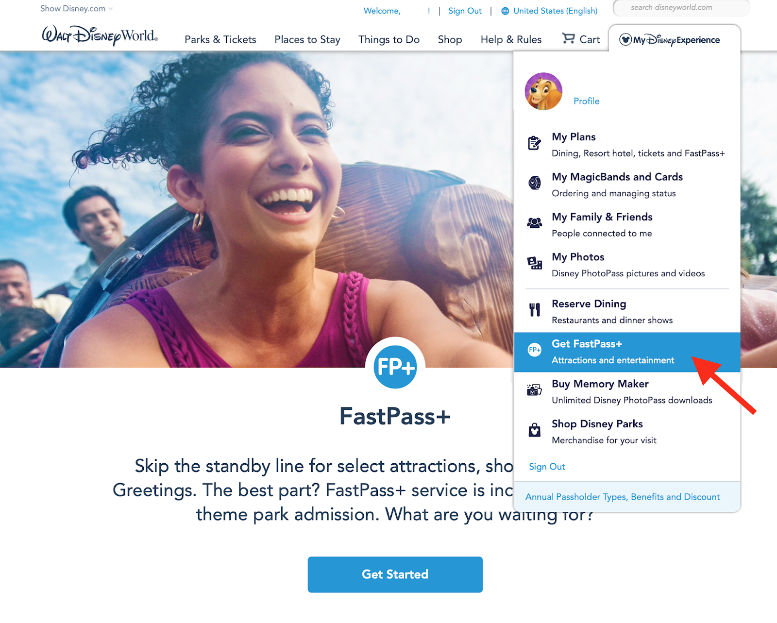 FastPass+ Step by Step Guide