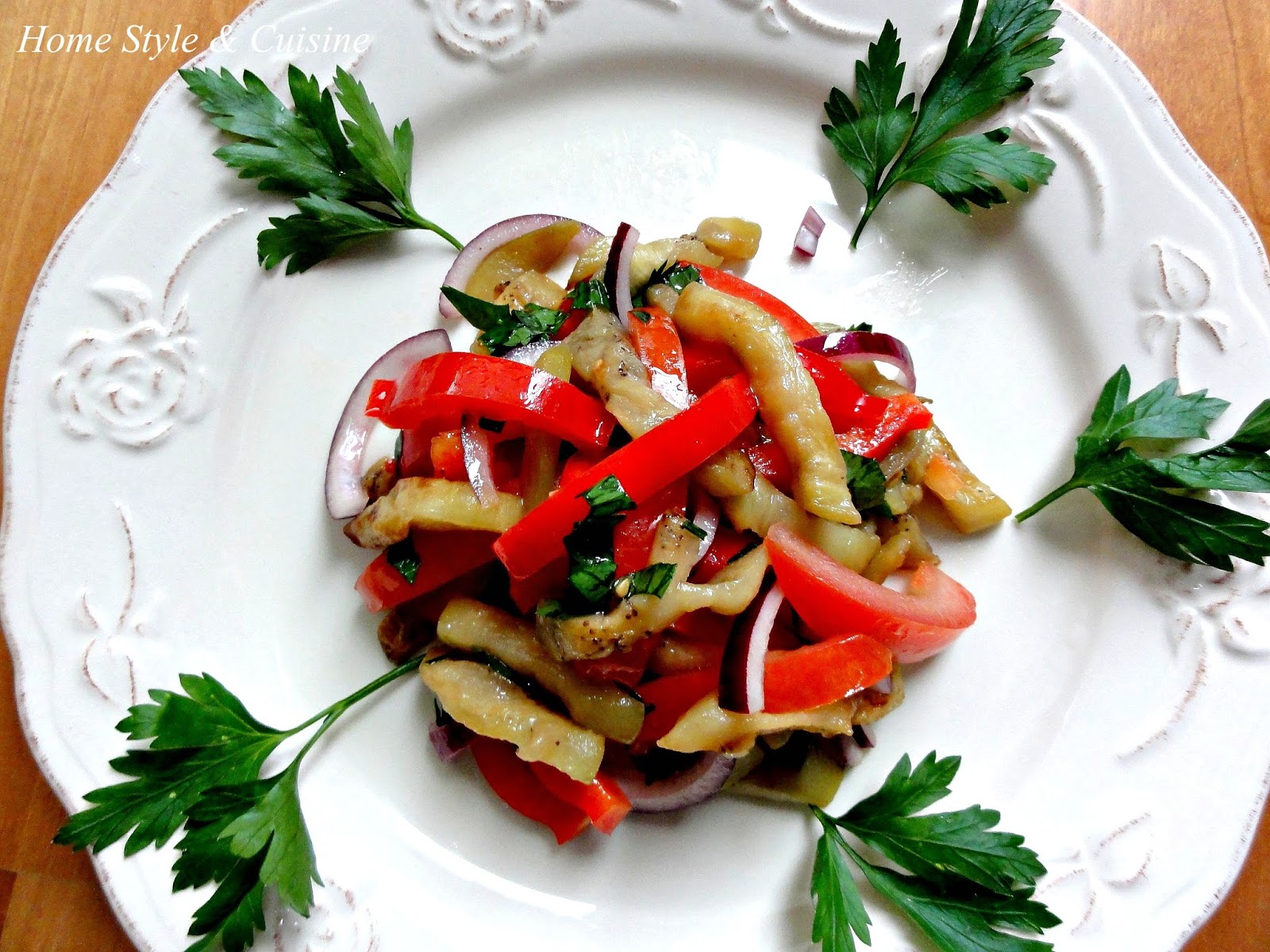 Вкусные салаты из баклажанов и перца