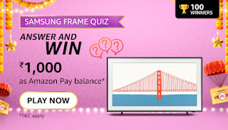 Amazon Samsung Lock your Frame TV Quiz Answers 2021 (Updated)