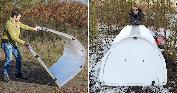 A Man Invents Igloo Shelters for the Homeless That Retain Body Heat and Keep Them Warm All Winter Long