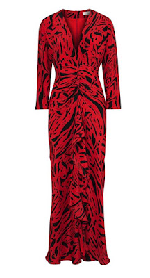 Rixo Red Zebra Print Dress - StylebuzzUK
