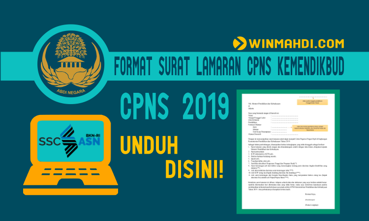 Format Surat Lamaran CPNS Kemendikbud 2019