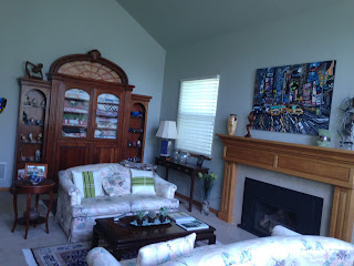 Built in cabinet in Living room www.marieantoinetteinteriors.com
