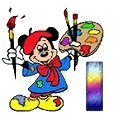 Alfabeto de Mickey pintor I.