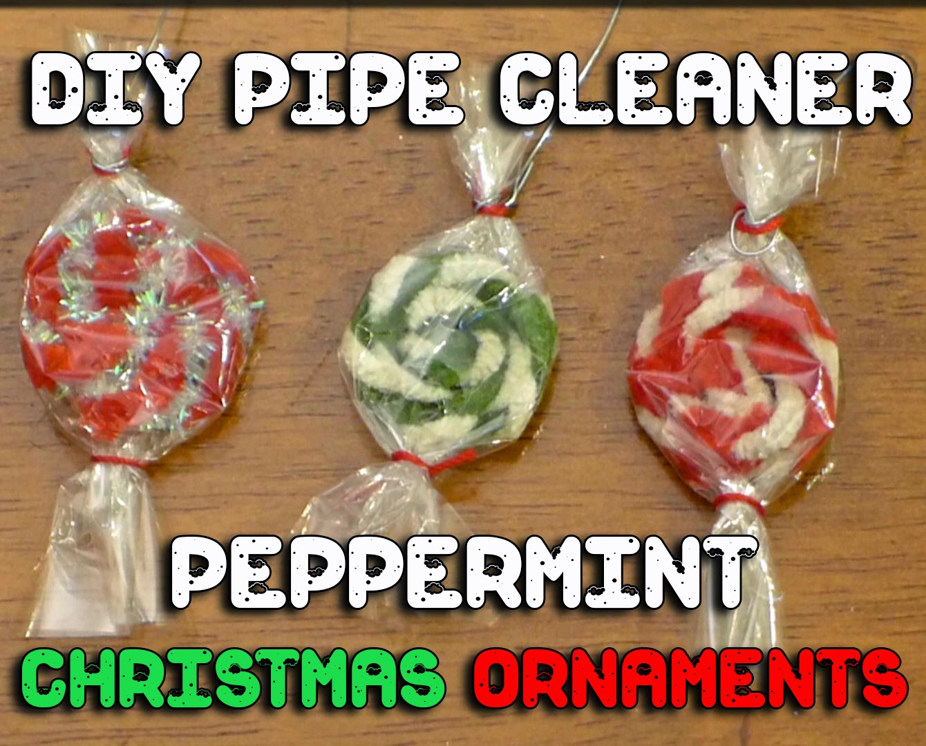 EasyMeWorld 3 Easy Pipe Cleaner Christmas Ornaments