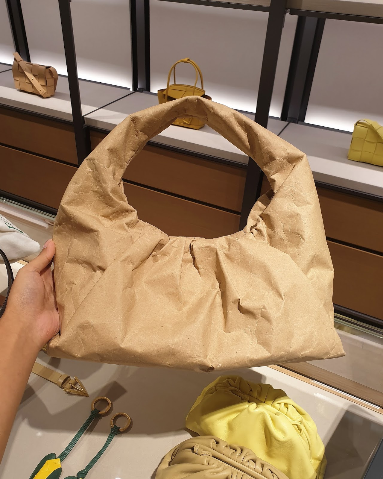 Bottega Veneta Carta Kraft Paper Bags - The Pouch, The Mini Pouch, The ...