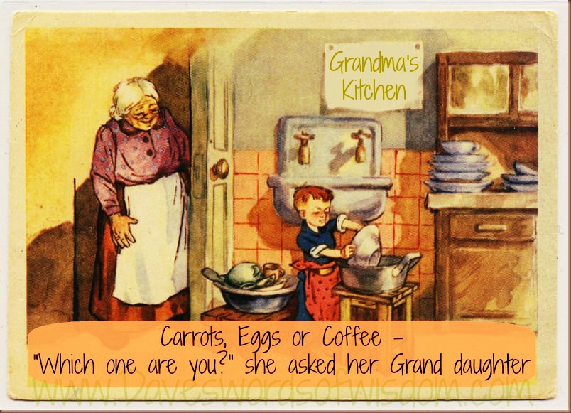 Carrots, Eggs or Coffee? Which Are You?