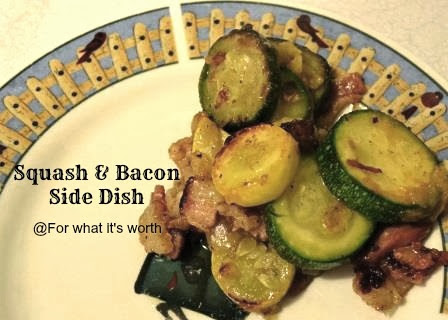 squash bacon onion vegetable side dish
