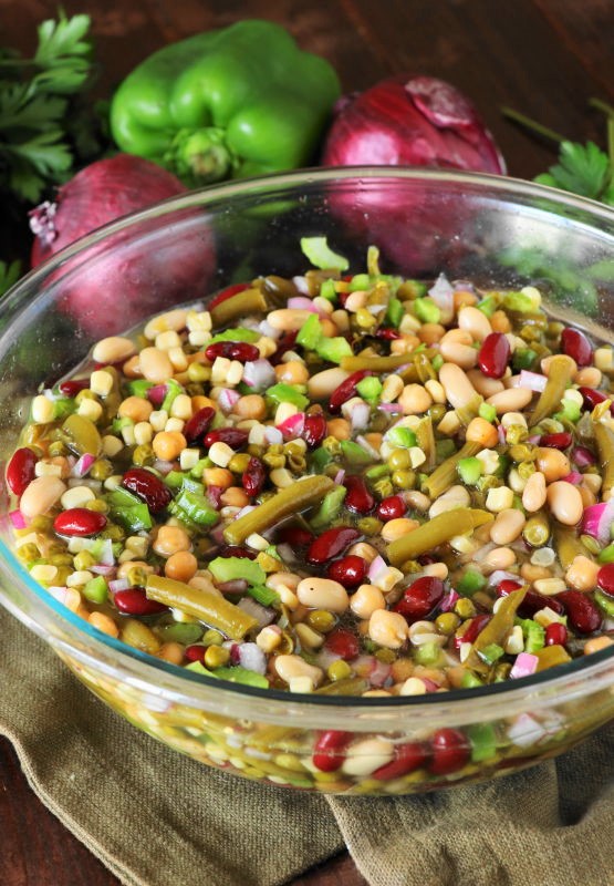 Marinated ManyBean Salad The Kitchen is My Playground