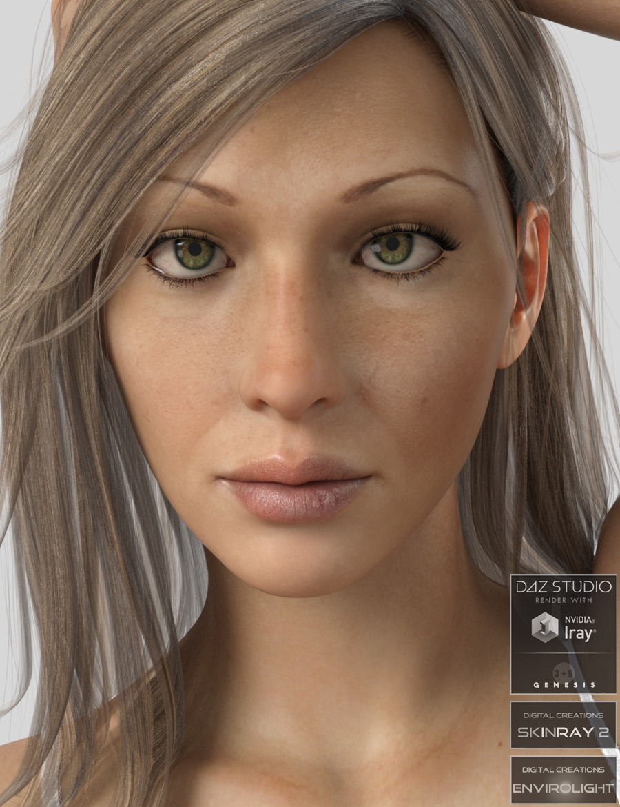 NEW Anatomically Correct: Brianna for Genesis 3 and Genesis 8 Female for DA...