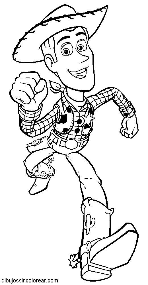 Dibujos Sin Colorear Dibujos De Woody De Toy Story Para Colorear
